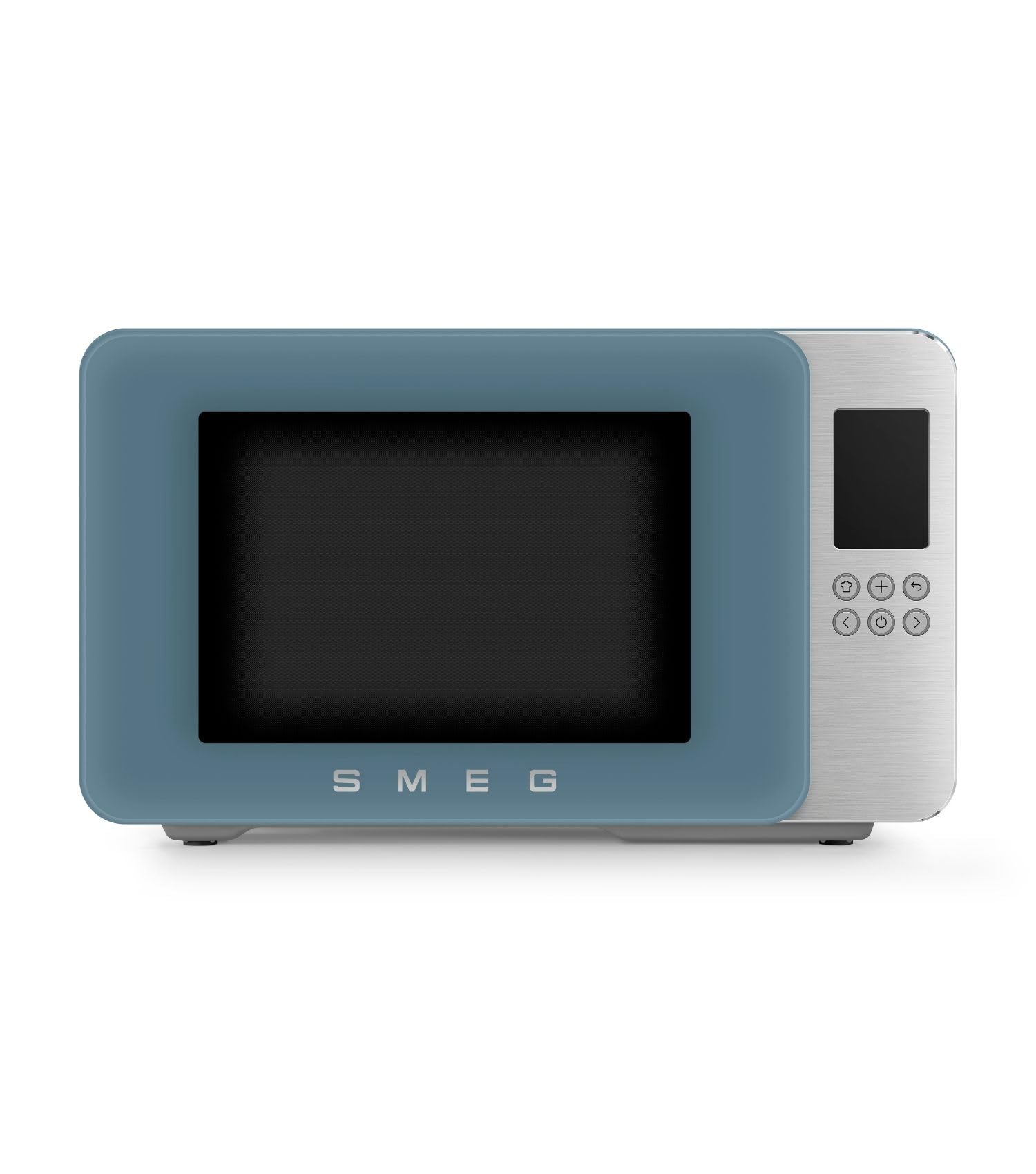 Smeg, Forno a Microonde con Grill MOC01SBMEU, 4 Funzioni e 18 Programmi Automatici, Tecnologia Inverter, Sistema di Chiusura Soft Close, Accessorio Griglia Incluso, 1900 W, Blu Tempesta Opaco