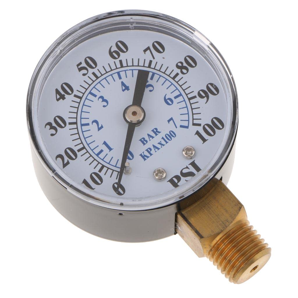 1/8In NPT Side Mount 0-200psi/0-14bar Air Pressure Gauge Tester Meter TS-Z54-picture-28