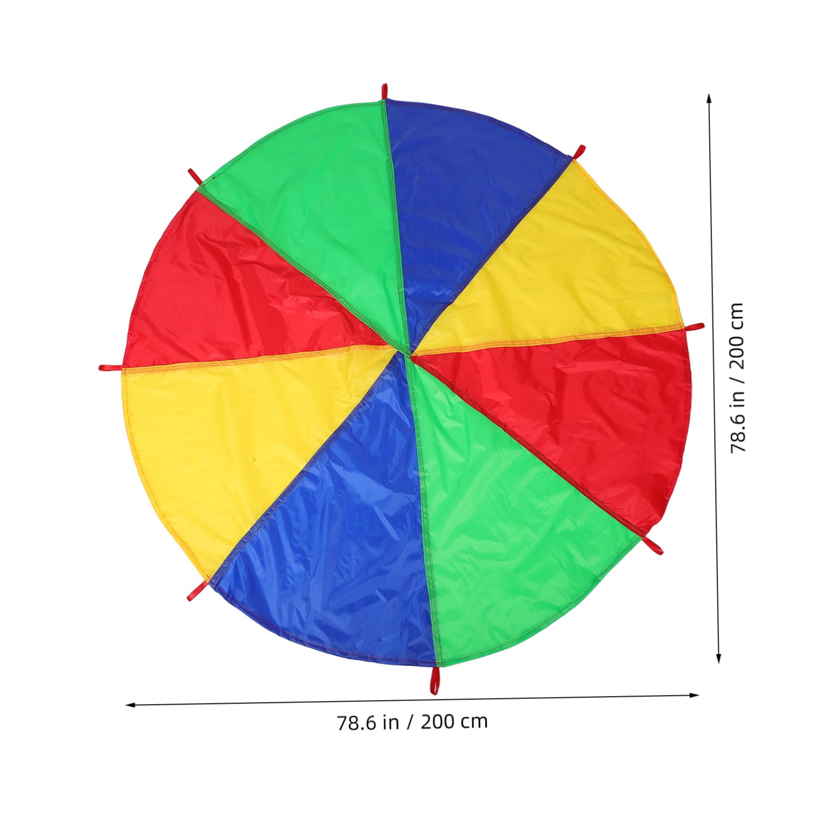 GOOHOCHY Rainbow Parachutes for Portable for Preschool Learning Activities Team Game Equipment for Boys and Enhances Motor Skills Coordination Fun