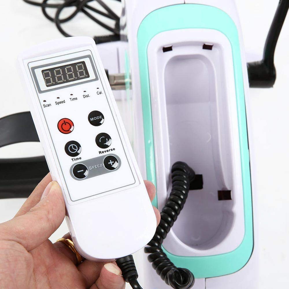 Ejercitador Pedal motorizado piernas y Brazos, Mini Bicicleta estática Protector piernas, Bicicleta eléctrica motorizada Ejercicios Ancianos
