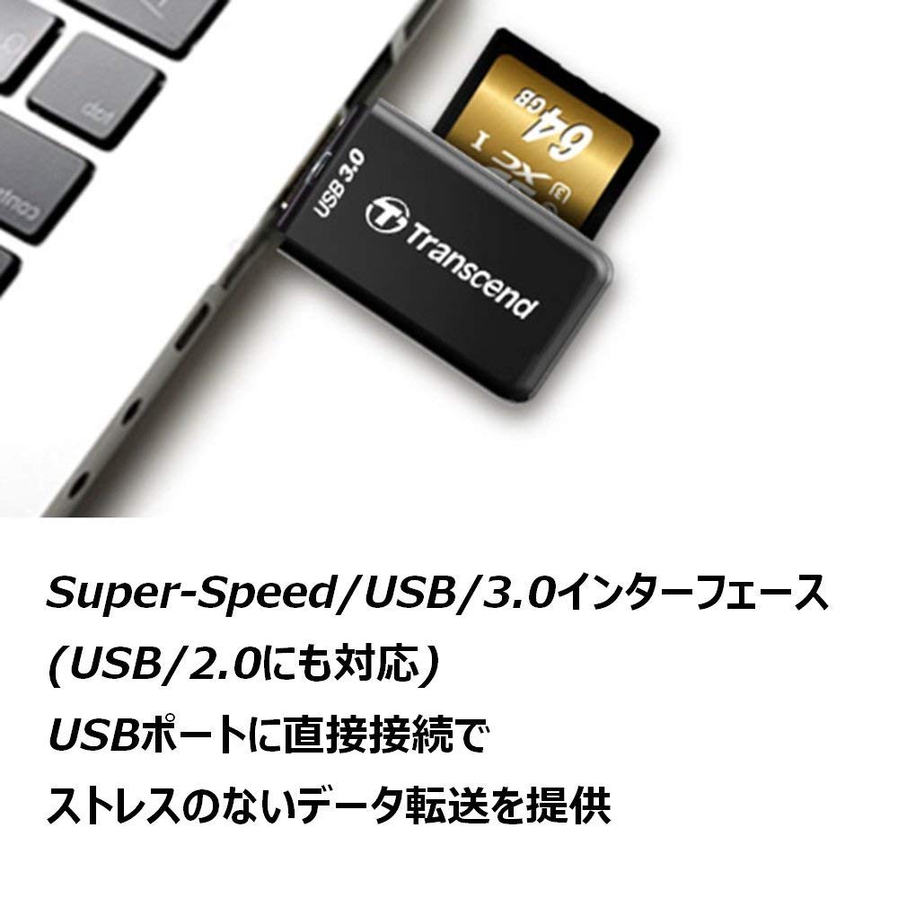 Amazon | Transcend USB 3.0 Super Speed カードリーダー TS-RDF5K