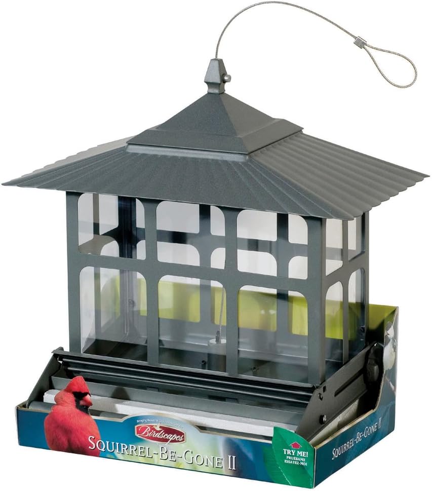 Perky-Pet 351 Squirrel-Be-Gone II Wild Bird Feeder, Grey, 11 kg