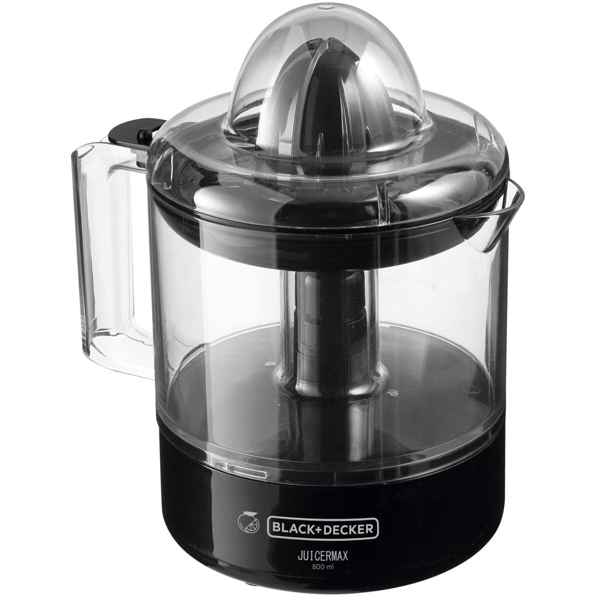 BLACK+DECKER Espremedor de Frutas, com Jarra de 800ml, Tampa Protetora e 2 Cones para