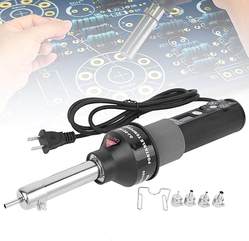 Hilitand Pistola de aire caliente AC 110V Estación de soldadura industrial eléctrica digital termostato estación de retrabajo de aire caliente