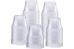 Comfy Package 4oz Clear Plastic Portion Cups (250 Count)