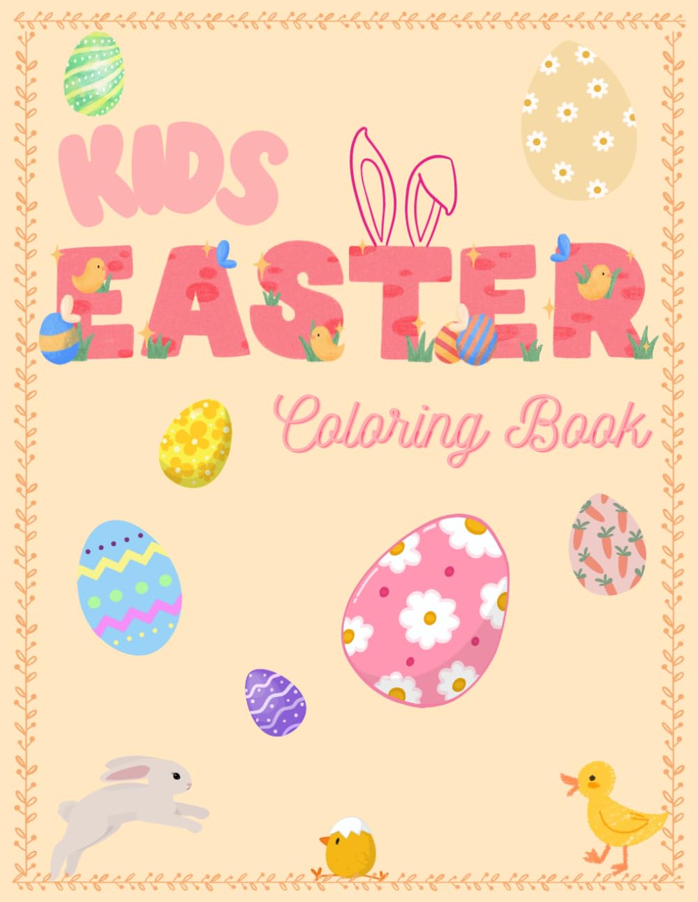 Simple Easter Coloring Book for Kids