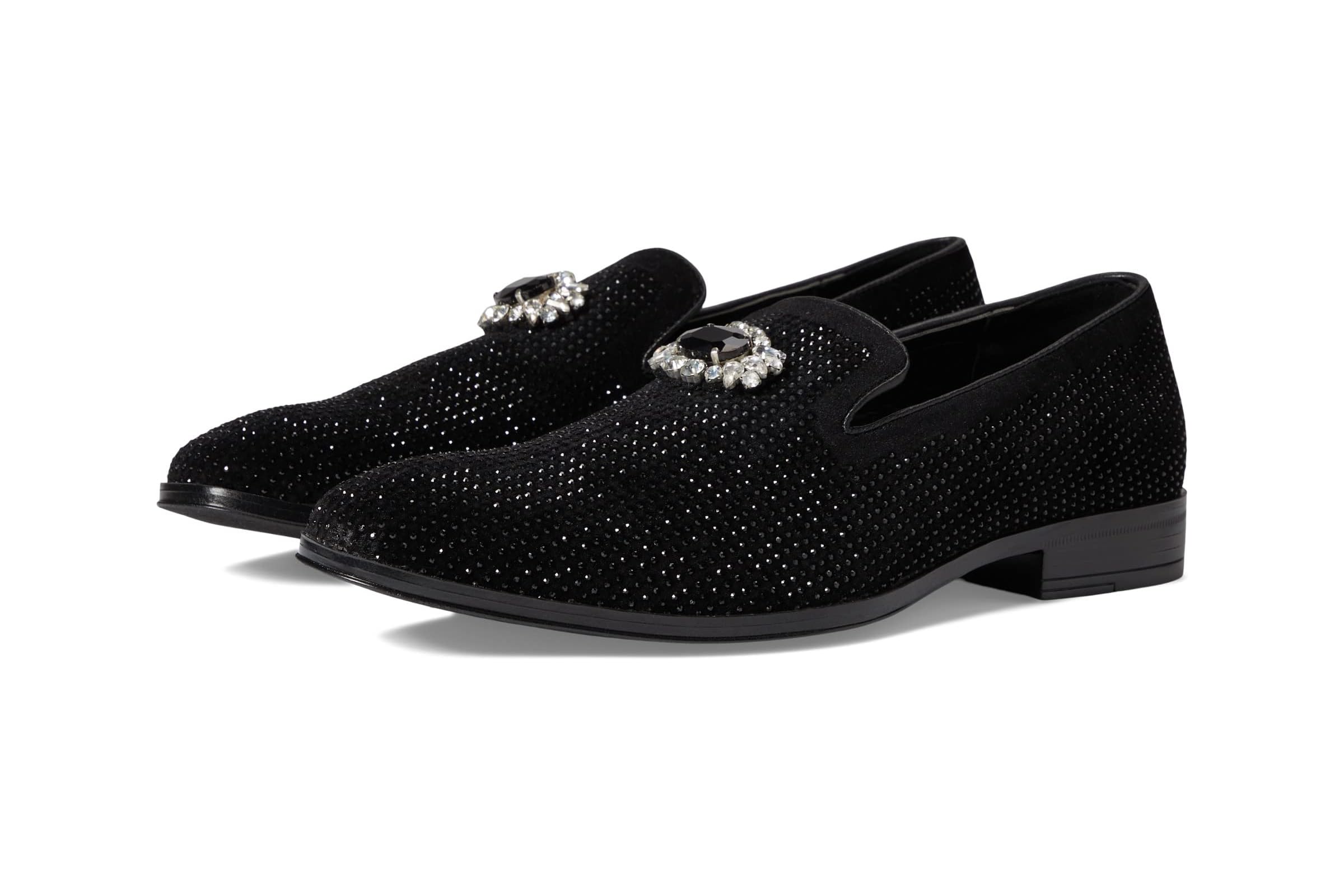 Stacy Adams Spark Brooch & Rhinestone Slip-On
