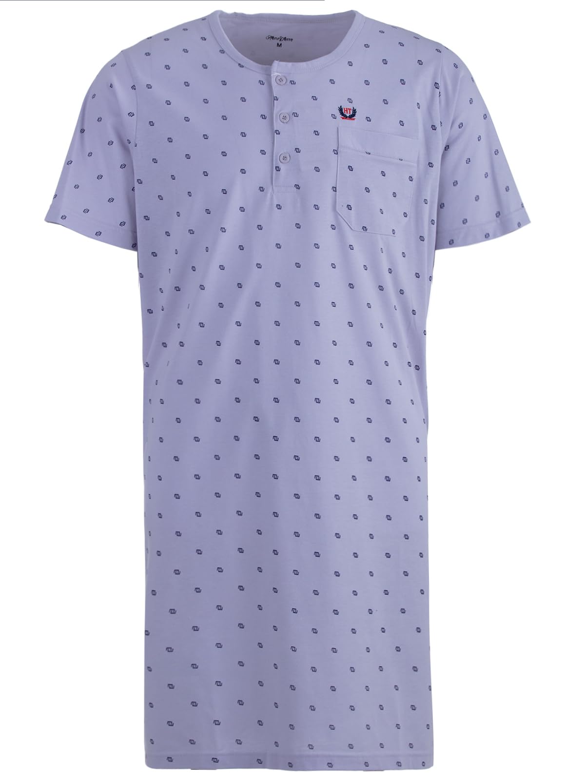 Chemise de nuit d'été à manches courtes pour homme Taille M-3XL