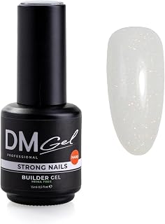 Hard Gel/Builder Gel in a Bottle (BIAB) for Nails Strengthening/Overlay/Extension. Hema/TPO-free. 15ml / 0.5 fl.oz Snow Angel