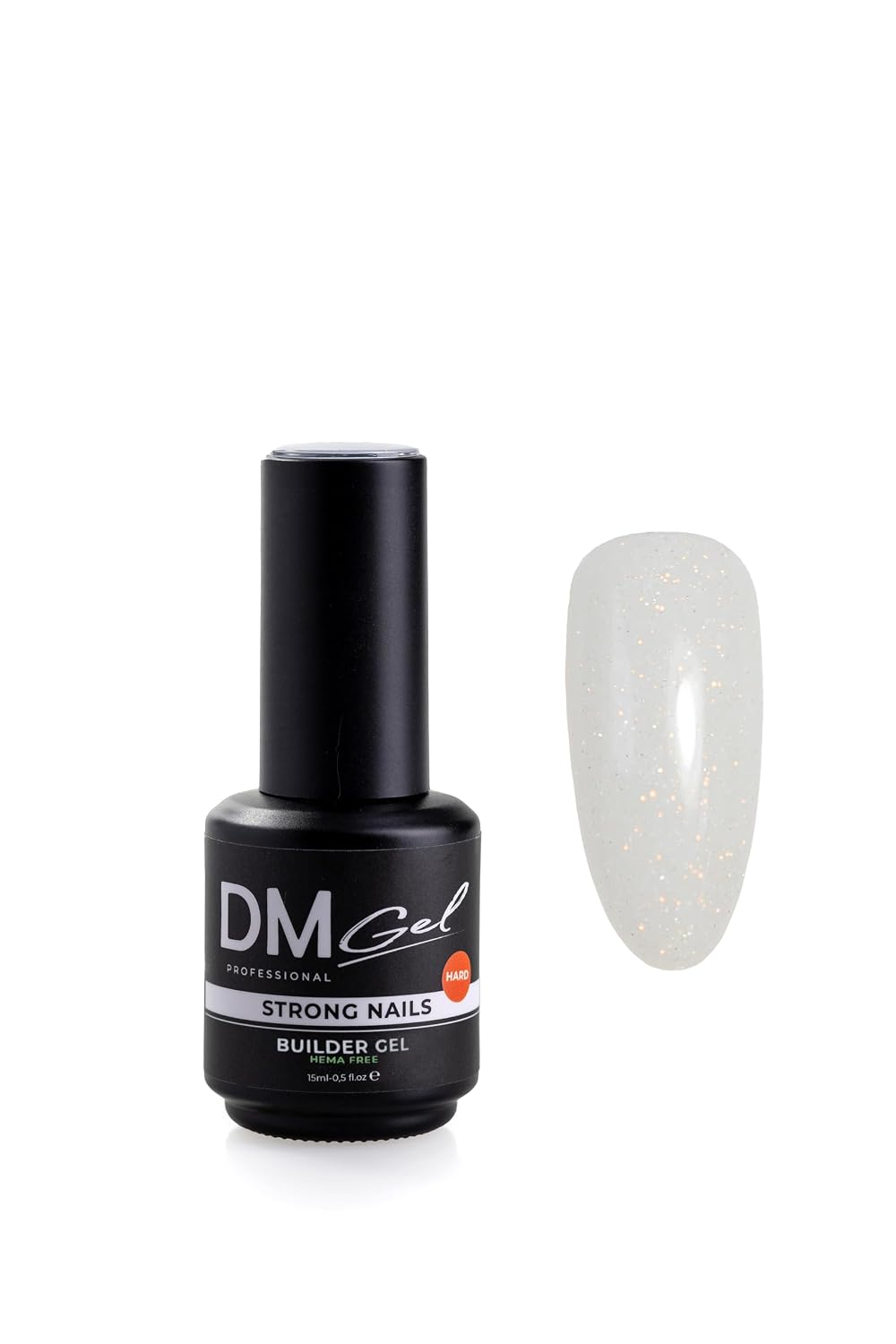 Hard Gel/Builder Gel in a Bottle (BIAB) for Nails Strengthening/Overlay/Extension. Hema/TPO-free. 15ml / 0.5 fl.oz Snow Angel