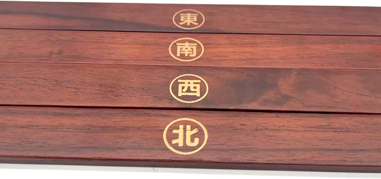 POLARS DESIGN Set of 4 Wooden Mahjong Tile Pushers for Playing Game
