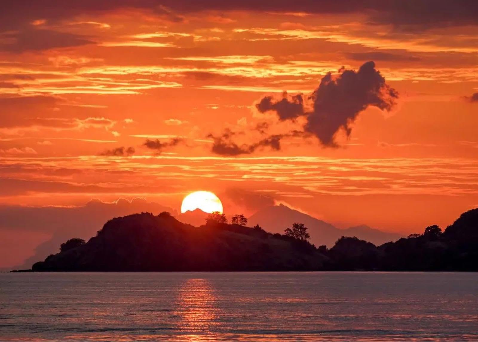 SHINERING Sunsets Natural Sea Beach Landscape Poster And Prints Picture Canvas Painting Wall Art For Living Room Home Decor A8 21X30Cm Unframed