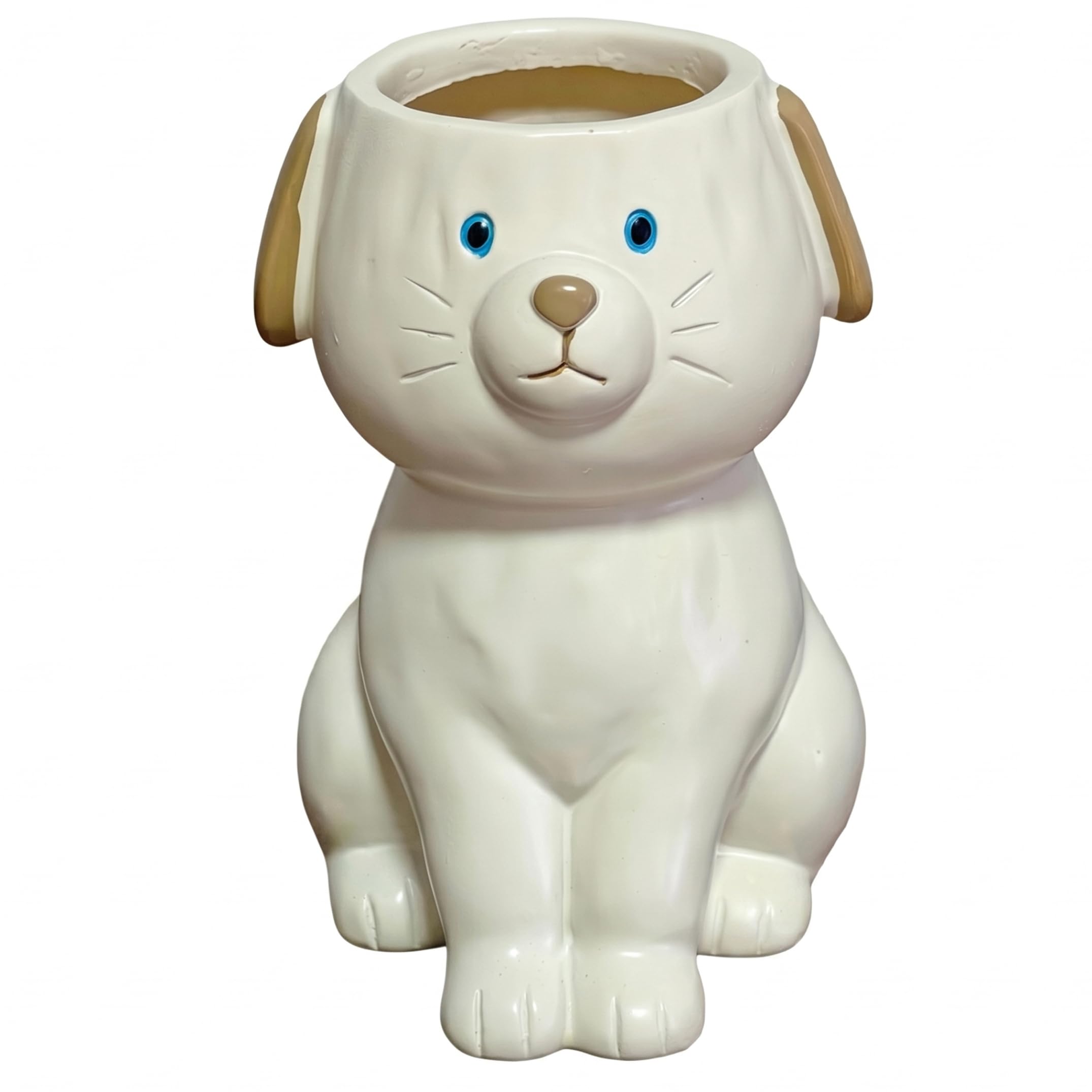 Tsawntd Cute Flower Vase, Cute Dog Vase - Resin Animal Decor Vases For Entryway, Living Room And Dining Table