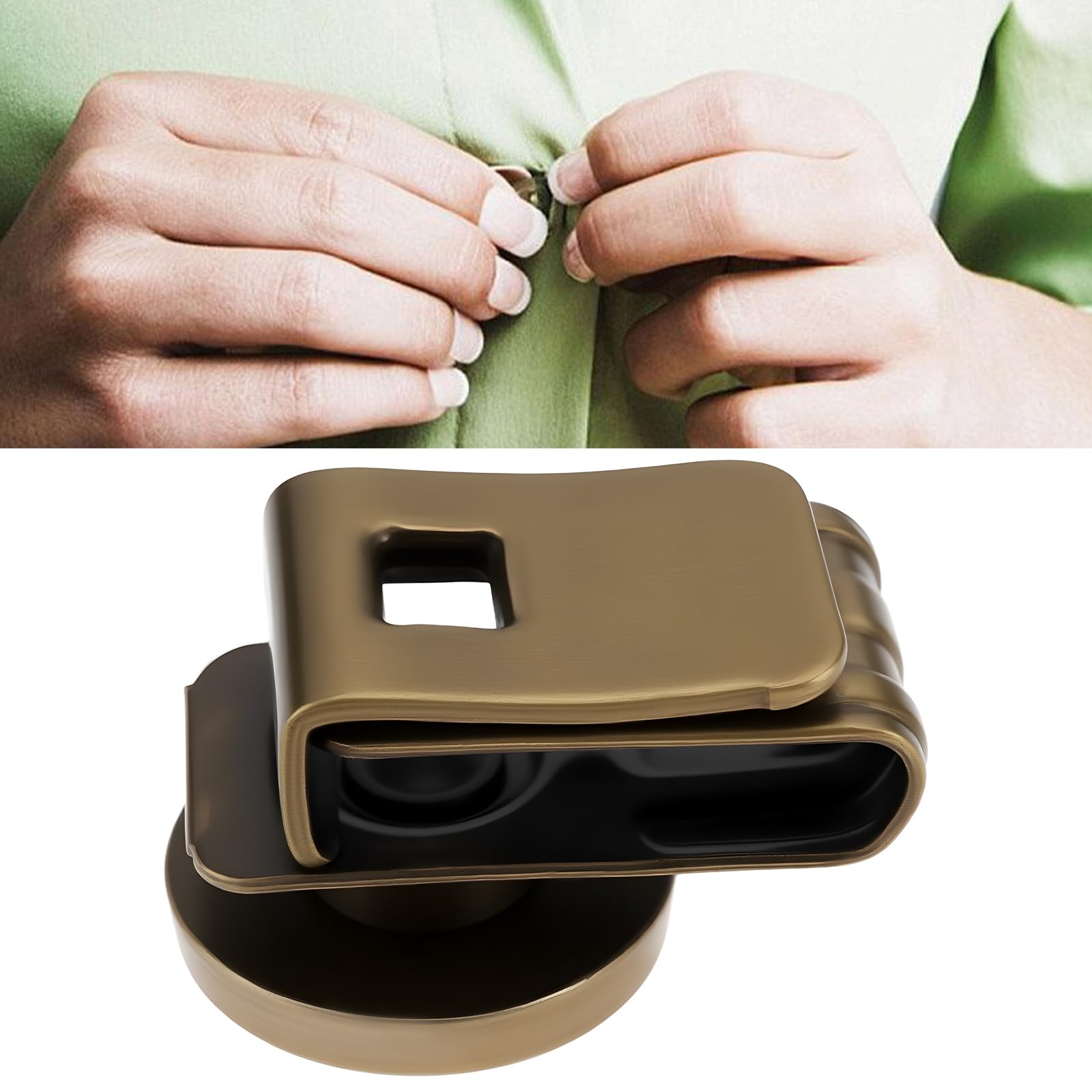 ECSiNG 8PCS Suspender Button Clip Antique Brass Compatible with Pants Suspenders Hats Various Diy Handmade Projects - Image 3