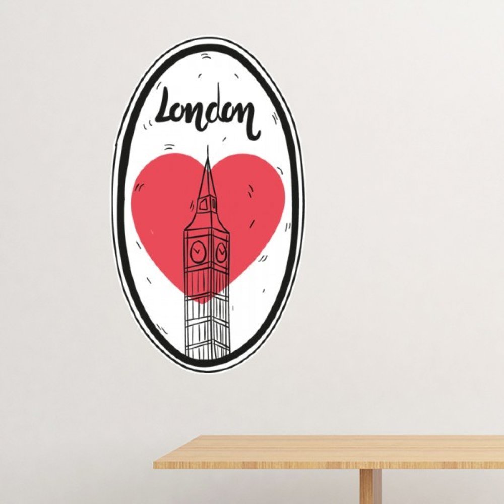 Sticker mural Big Ben de Londres amovible 50cm pour decoration de chambre