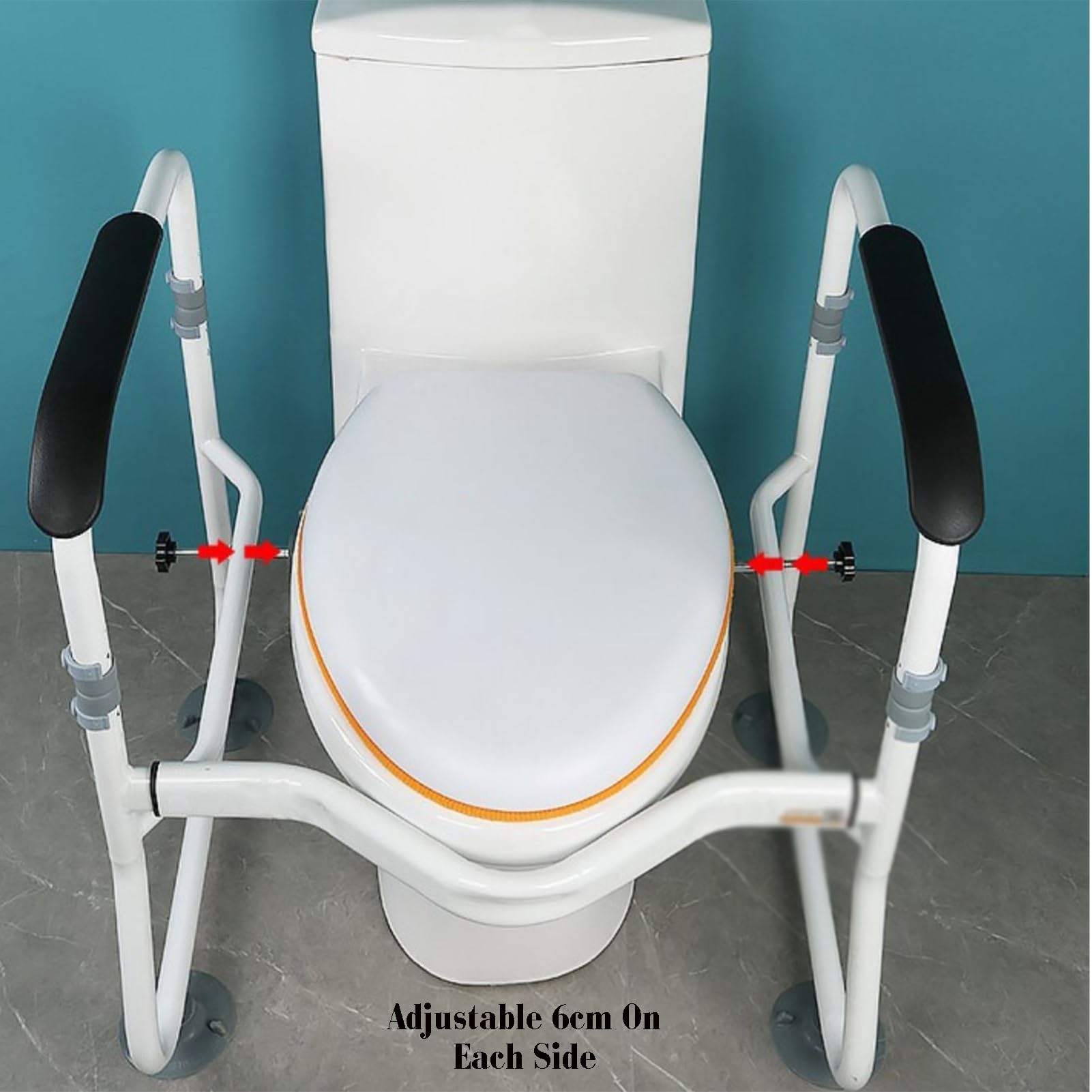 Barre D'appui For Toilettes, Rampes De Toilettes Réglables, Barre D'appui Autonome For Personnes Âgées Et Handicapées, Barre D'appui For Toilettes À Installation Rapide Et Facile