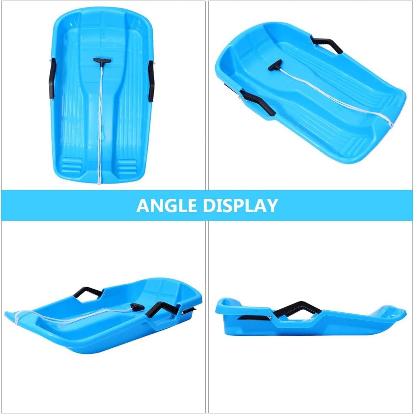 Kinderschlitten Für Schnee 2-Personen Tragbares Toboggan-Spielzeug | Winter Schnee Rodel Board für alle Jahreszeiten Schnee Sand Gras Hänge und Abfahrten Outdoor-Spiel