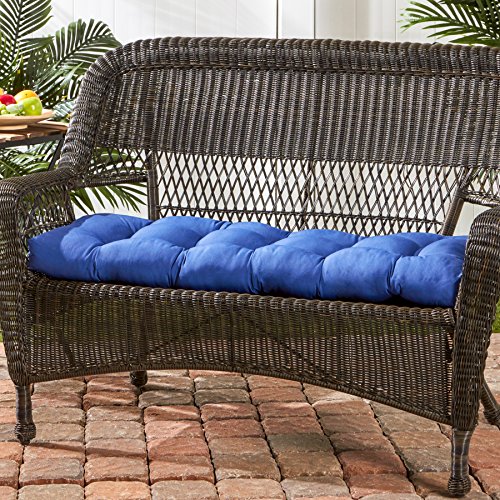 Greendale Home Fashions 44-Inch Outdoor Swing/Bench Cushion, 1 Count (Pack Of 1), Blue #TOP1