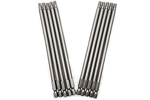 10PCS 6"/150mm 1/4 Inch T27 Torx Head Screwdriver Bit Set
