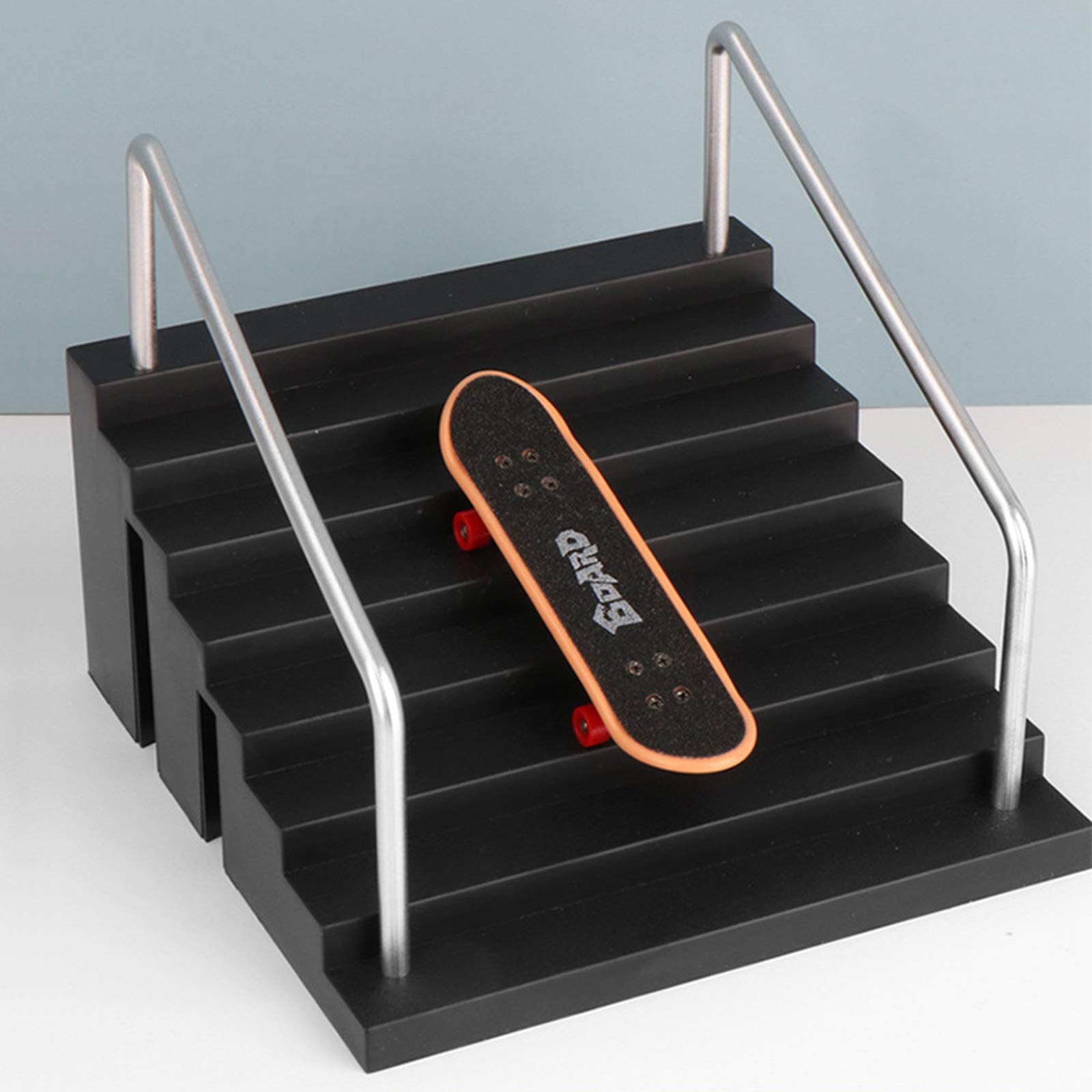 Generic Fingerboard Rail Park Stair Kit Stairs Mini Skateboards for