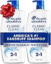 Head & Shoulders Anti-Dandruff Shampoo and Conditioner, Classic Clean 2-in-1 Twin Pack, 1%!P(MISSING)yrithione Zinc, Flake Control, Scalp Care, Color-Safe, 32.1 fl oz Each