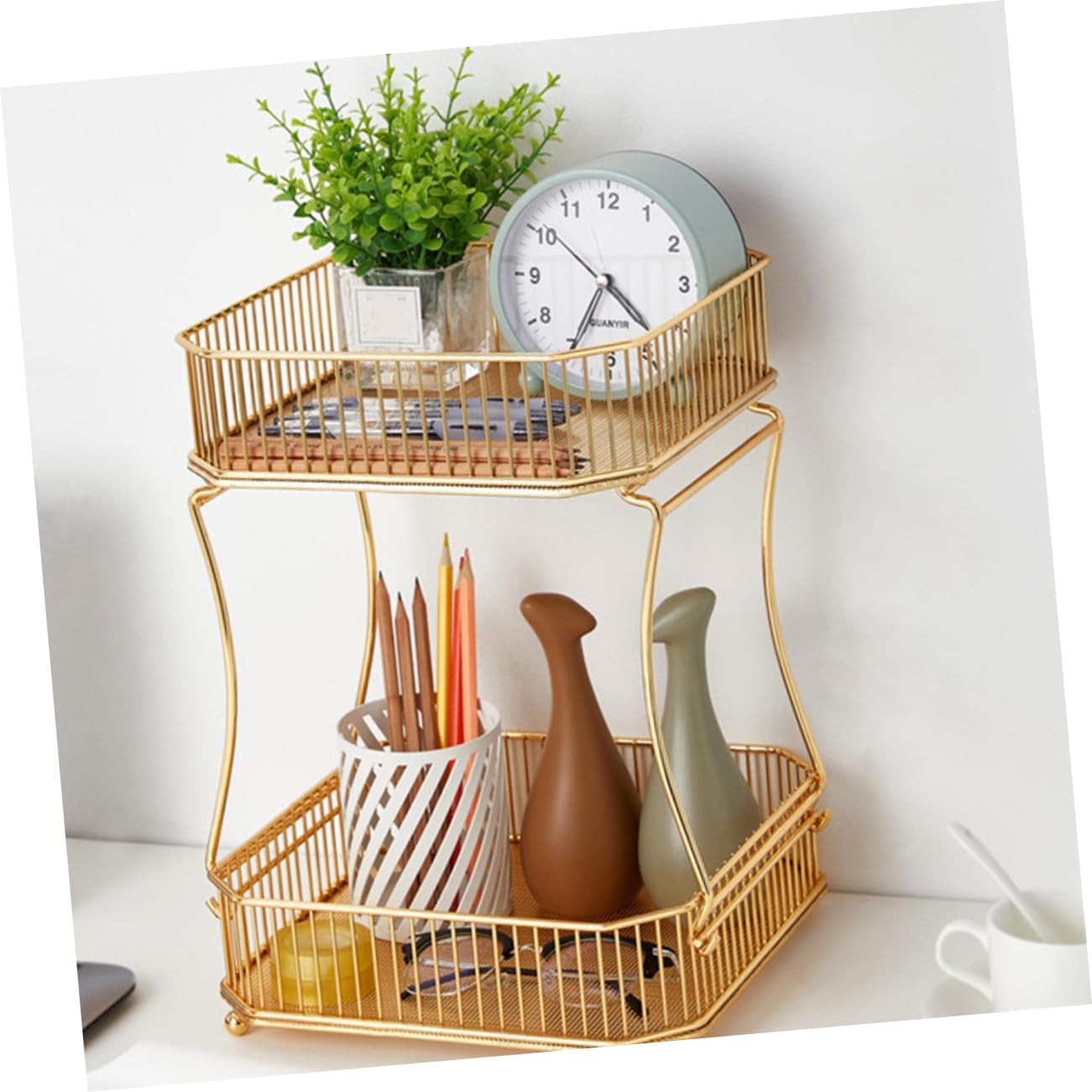Bathroom Shelf Storage Rack Toilet Stand Made of Material Organizing Basket Modern Minimalist Design