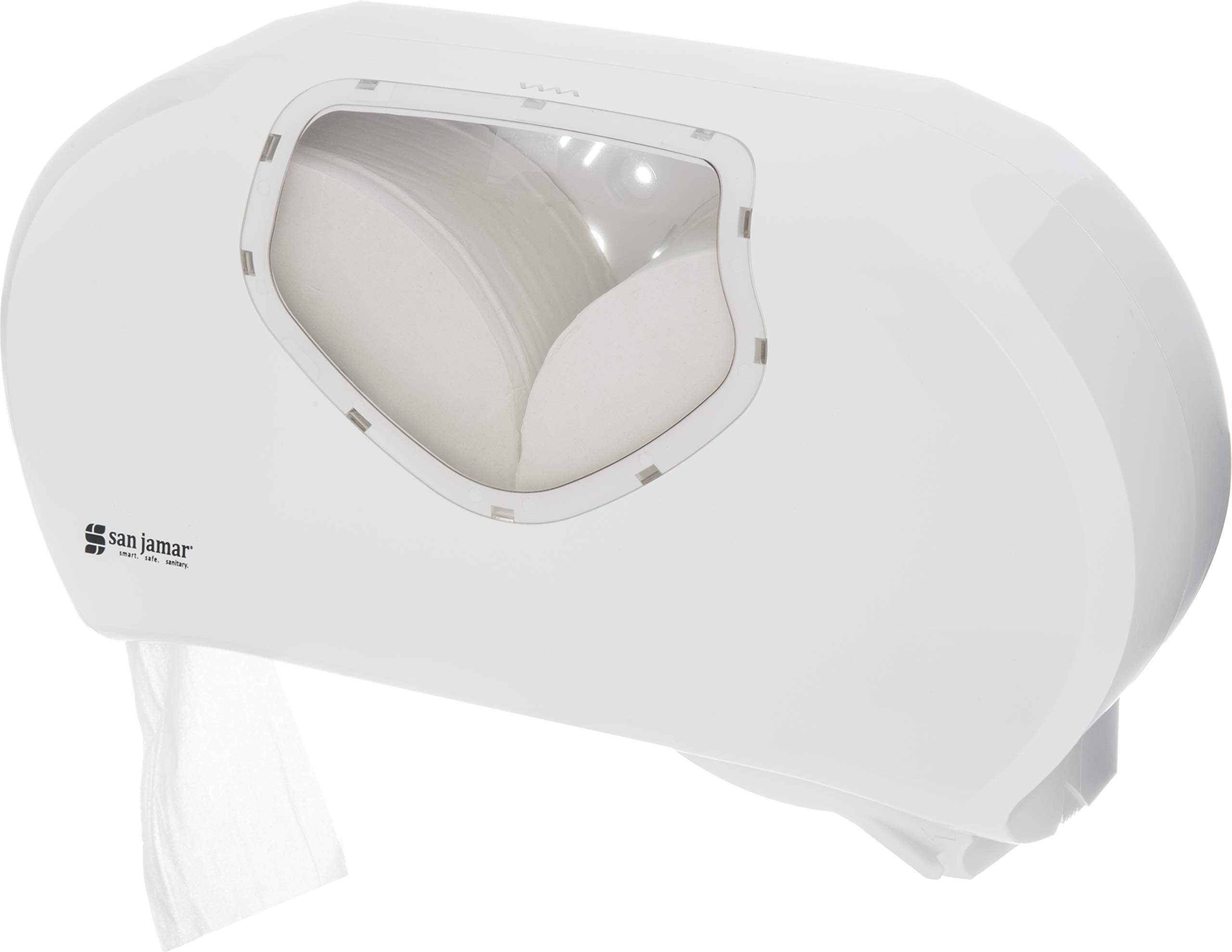 San JamarR4070WHCL Twin 9" JBT, White/Clear