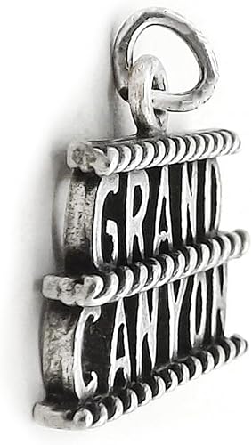 Miniatura 3 de Abalorio del Gran Cañón de una cara de plata de ley Artículo #657, Plata esterlina, No es una piedra preciosa