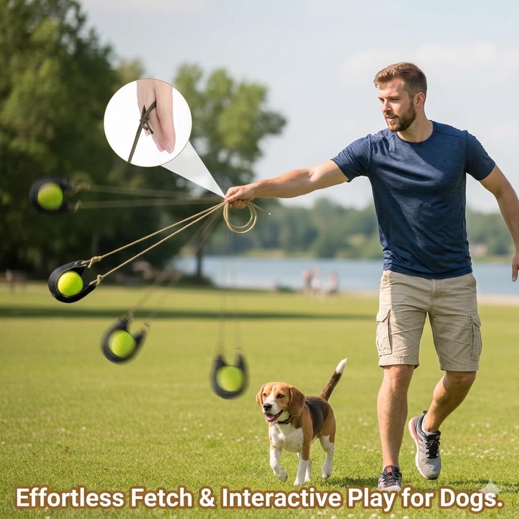 2-Pack Leather Shepherd Sling, Handmade Rock & Tennis Ball Thrower, Old Fashioned David and Goliath Style Slingshot for Outdoor Sports & Bushcraft, Dog Ball Fetch