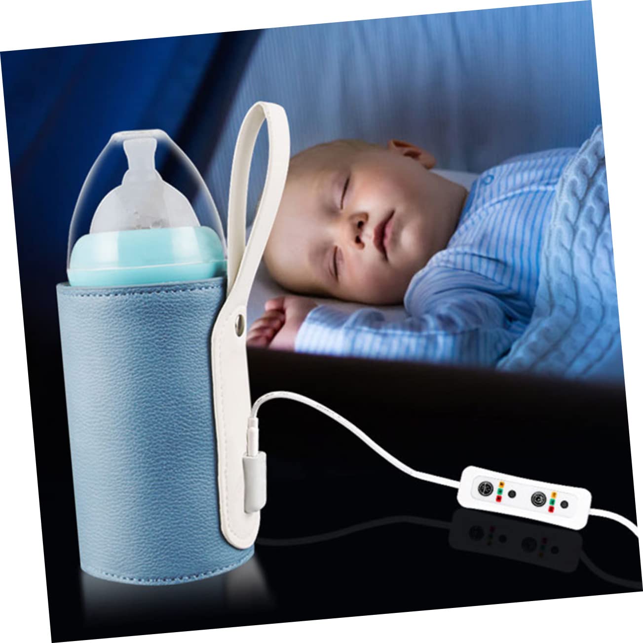 SUPVOX Warmer Portable USB Bottle Warmer Go Convenience Temperature Control Lightweight and Compact Design for Indoor and Outdoor Use Compatible Bottles