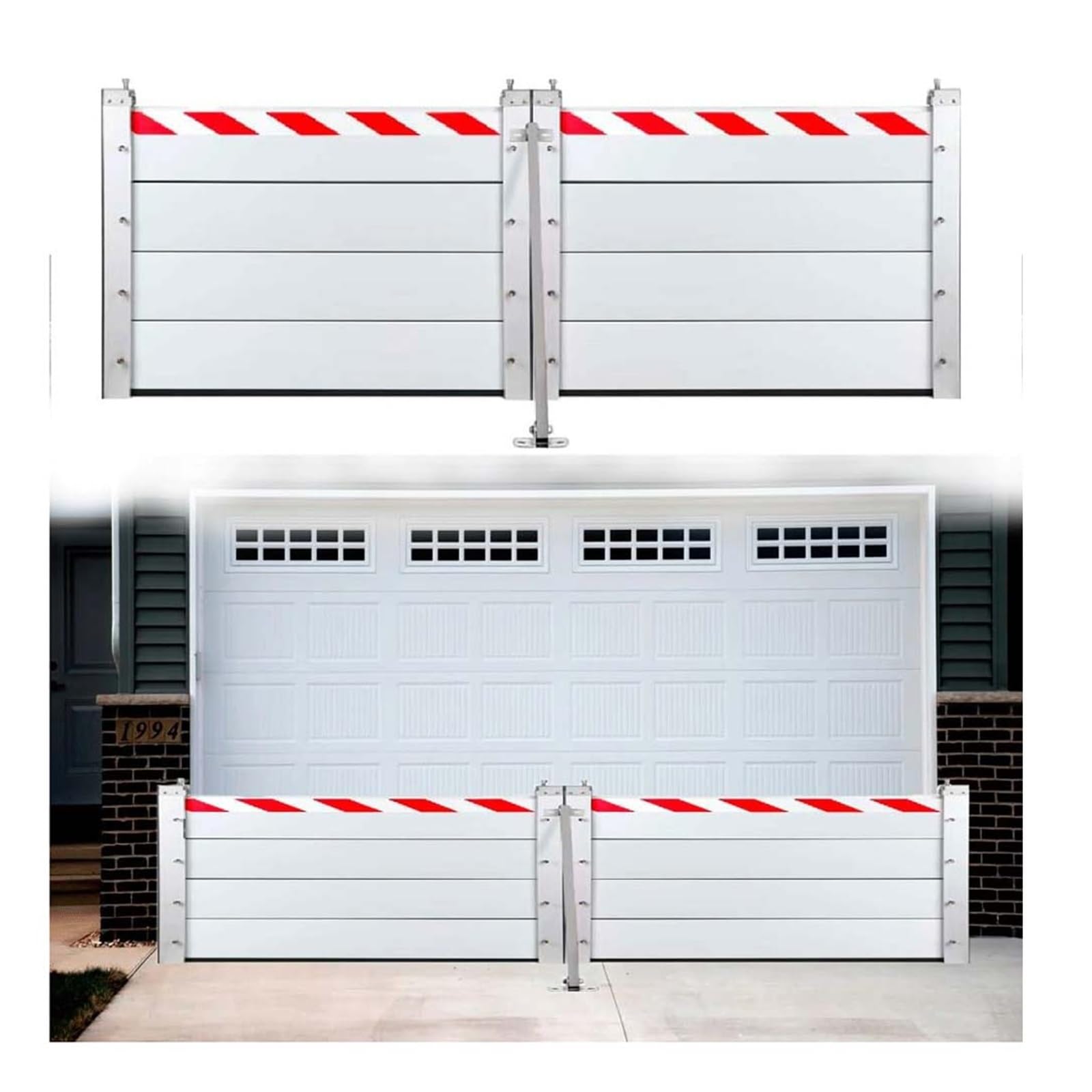 Barrière anti-inondation de 110 cm pour protéger la porte de rue et le mur
