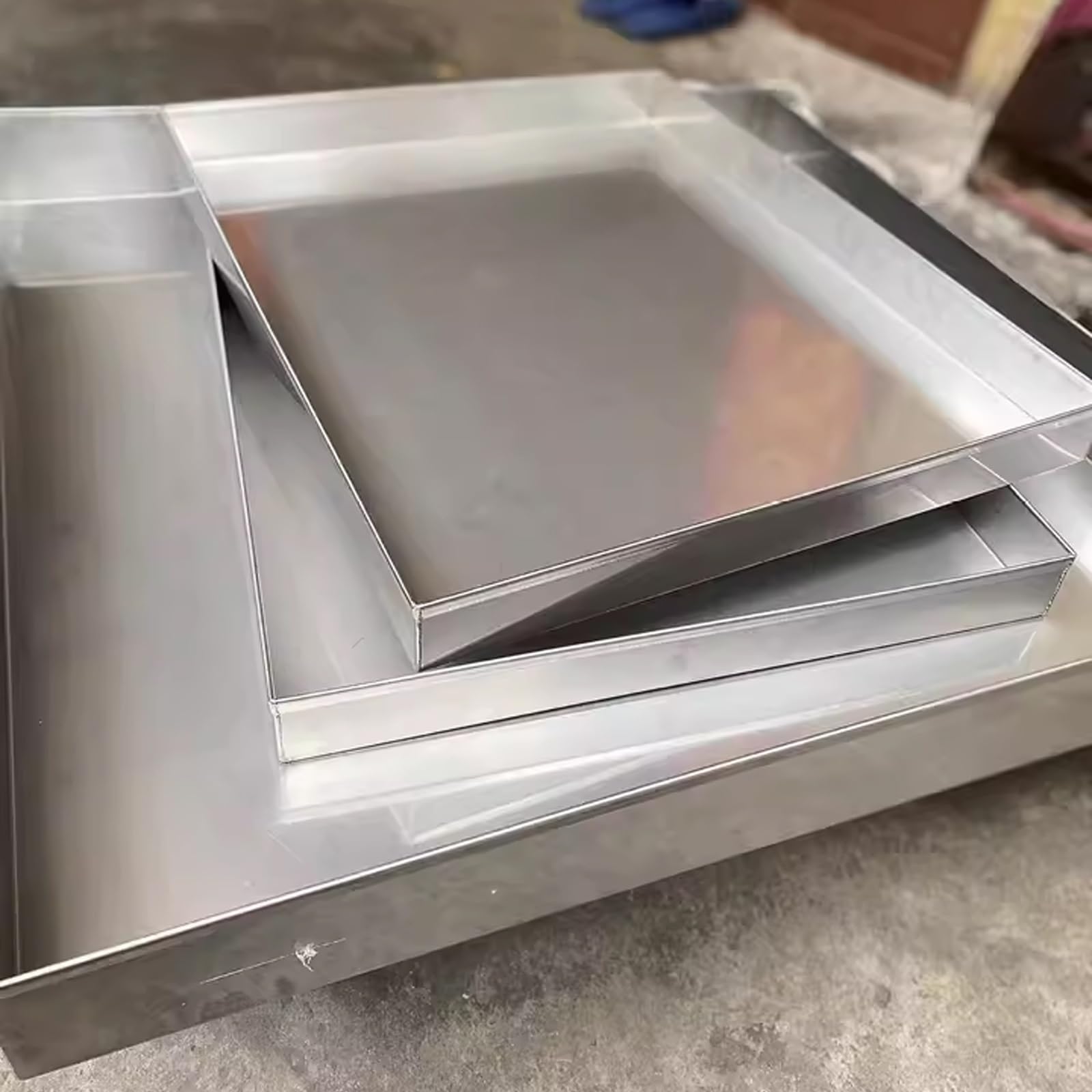 Vaschetta Condensa Condizionatore Bacinella Raccogli Acqua Condizionatore Utilizzato Anche for la Protezione Dells'olio della Griglia for Riporre Gli Utensili da Officina(20x10cm(8x4in))