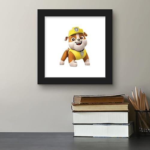 Miniatura 5 de Trends International Gallery Pops Nickelodeon PAW Patrol - Póster de pared de escombros de 12 x 12 pulgadas, versión enmarcada en negro