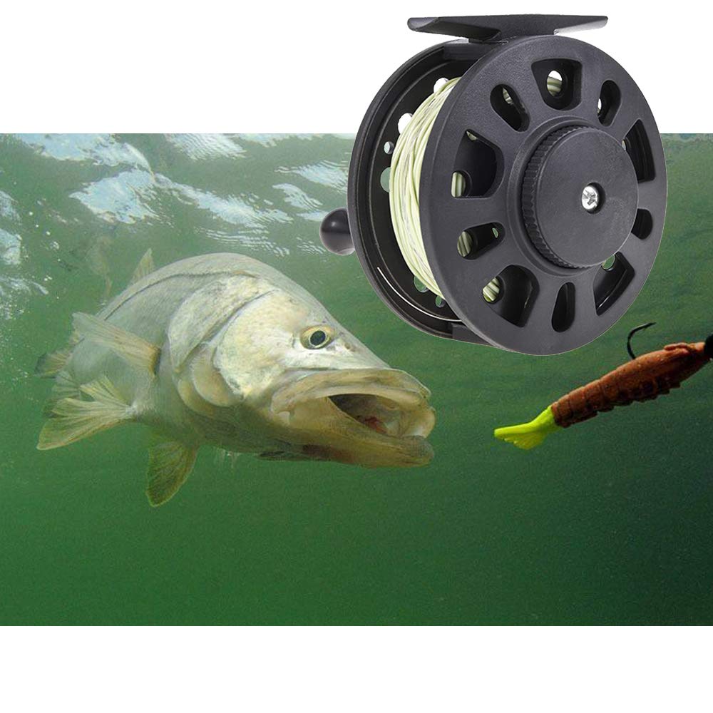 GLA7/8 GLA5/6 Moulinet pour Pêche à la Mouche, avec Requises Ligne de Pêche à la Mouche, Durable, avec la Roue de Ligne Gauche/Droite Décalé Accessoire de Pêcheur à la Main (Vert GLA5/6)