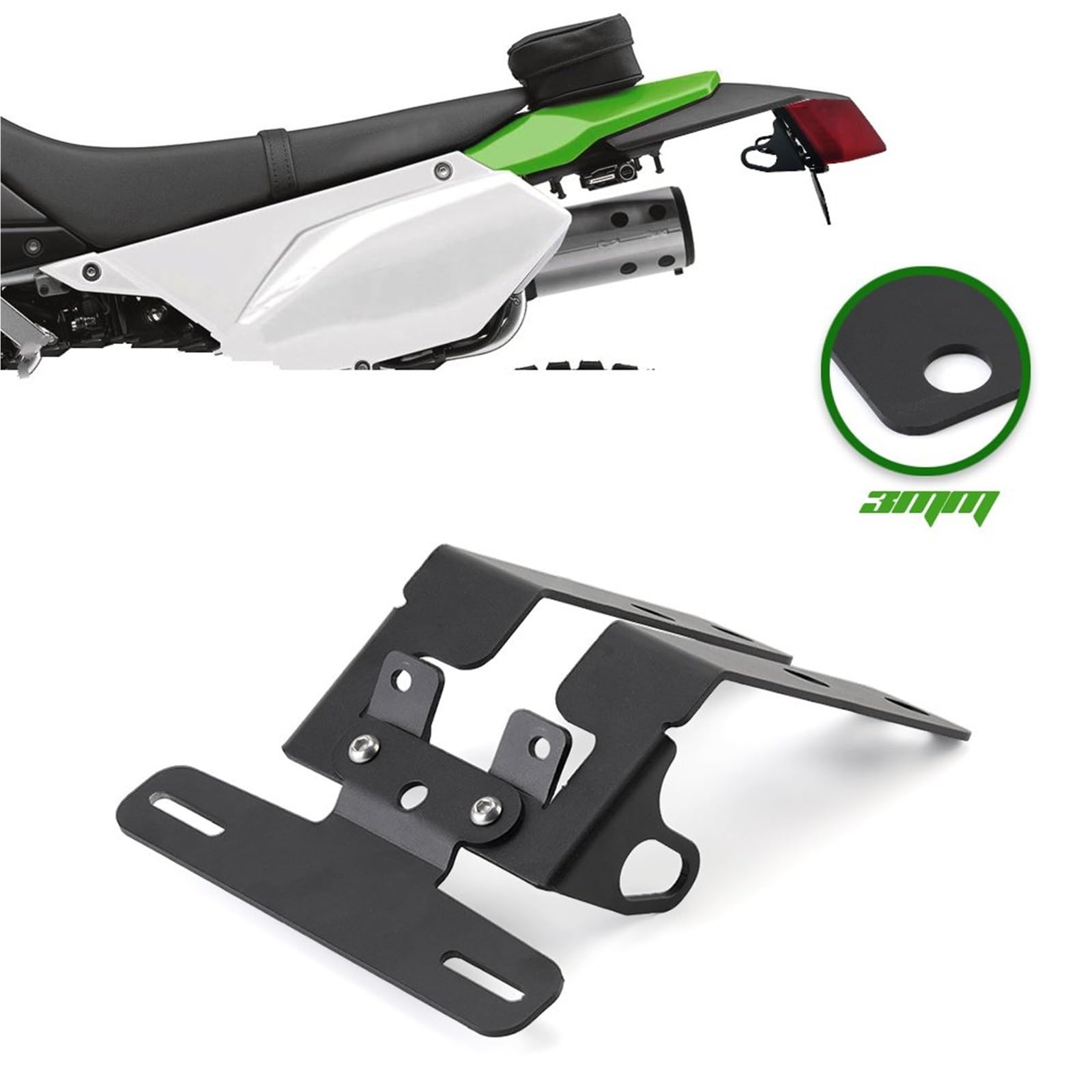 Portatarga Per KLX250/S/SF KLX300/SM D-Tracker 250 KLX250S Accessori Per Moto Portatarga Eliminatore Di Parafango
