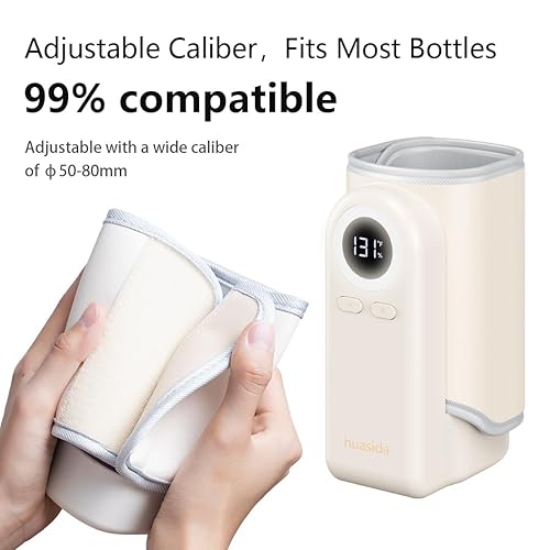 Miniatura 8 de Calentador de biberones portátil 4 en 1 calentador de leche de bebé de calentamiento rápido para leche materna o fórmula con calefacción constante