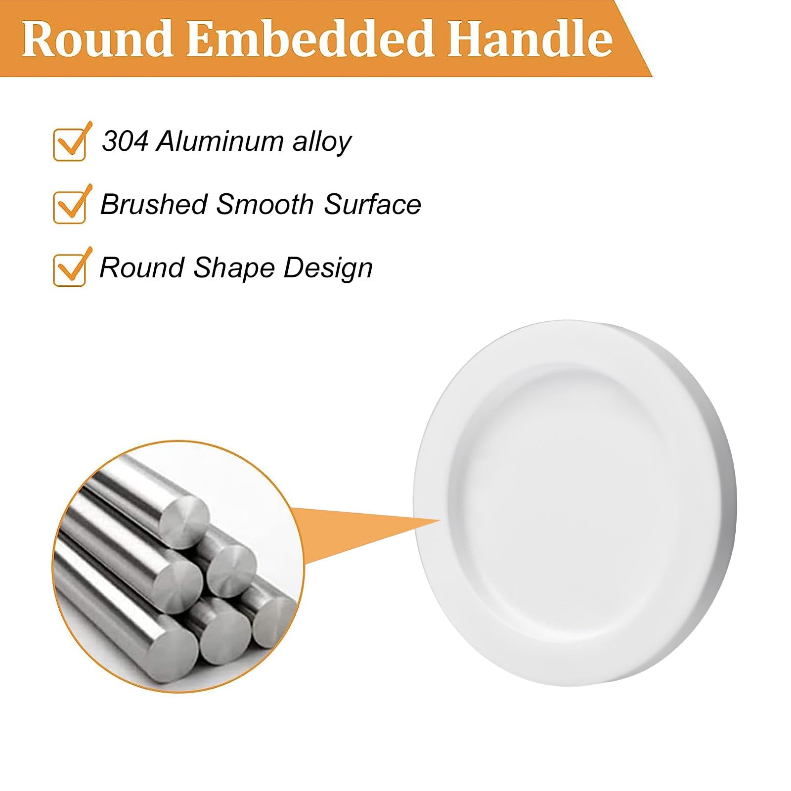 MOROBOR Round Self-Stick Sliding Door Handle - Image 4