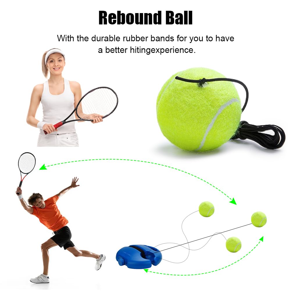 TOOAD Appareil D'entraînement De Tennis Avec Balle Appareil D'entraînement Simple Entraînement