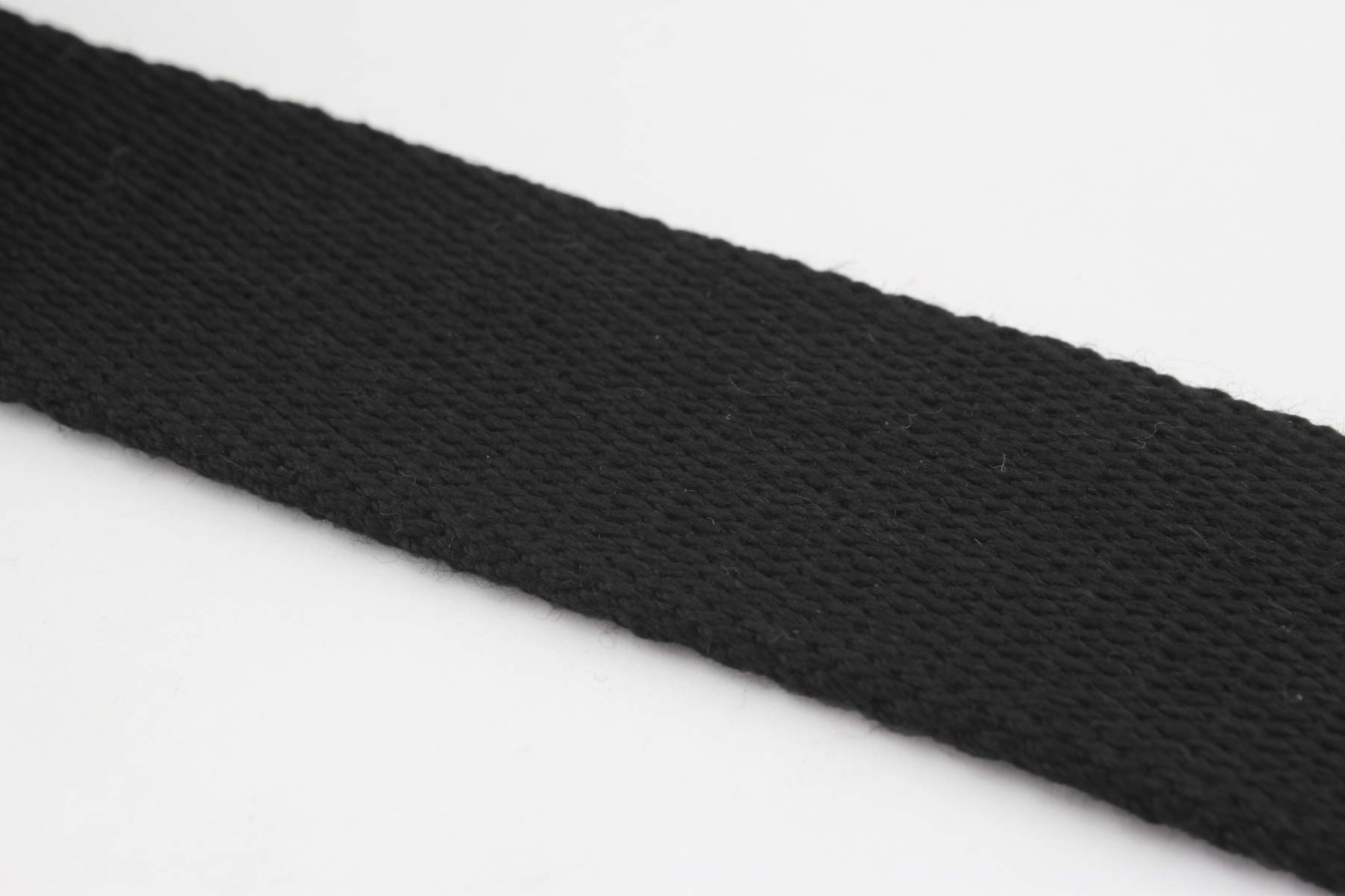 Sangle 3DANCraftit En Polyester Et Coton – 4,5 M X 25 Mm, Noir, Solide Et Polyvalente (ZC5)