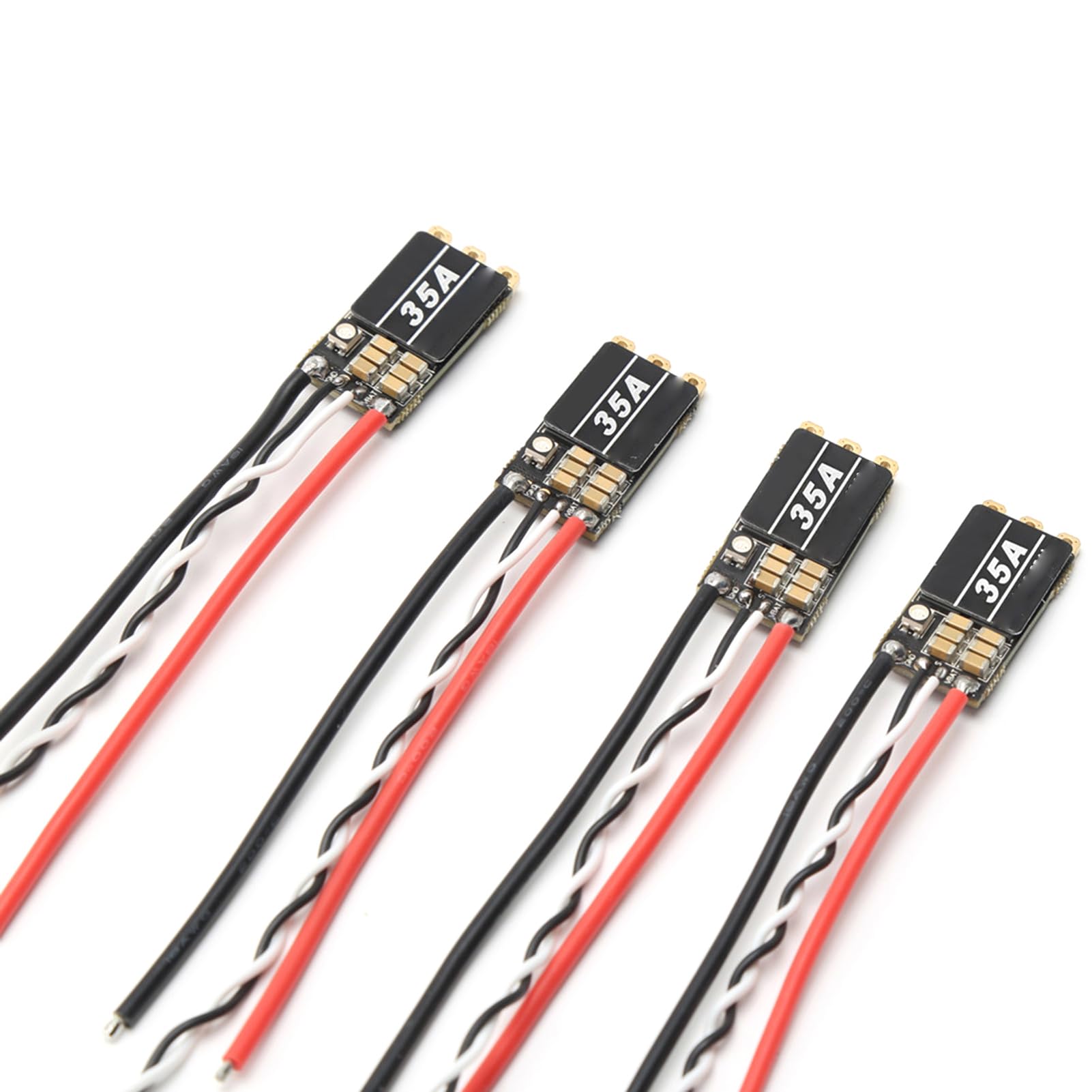Alomejor 35A ESC do Drona RC FPV, Kompaktowy Bezszczotkowy Elektroniczny Regulator Prędkości z diodą LED RGB, Szybki Układ Sterujący, Przepustnica DSHOT150 300 600, Niezbędna część dla Entuzjastów