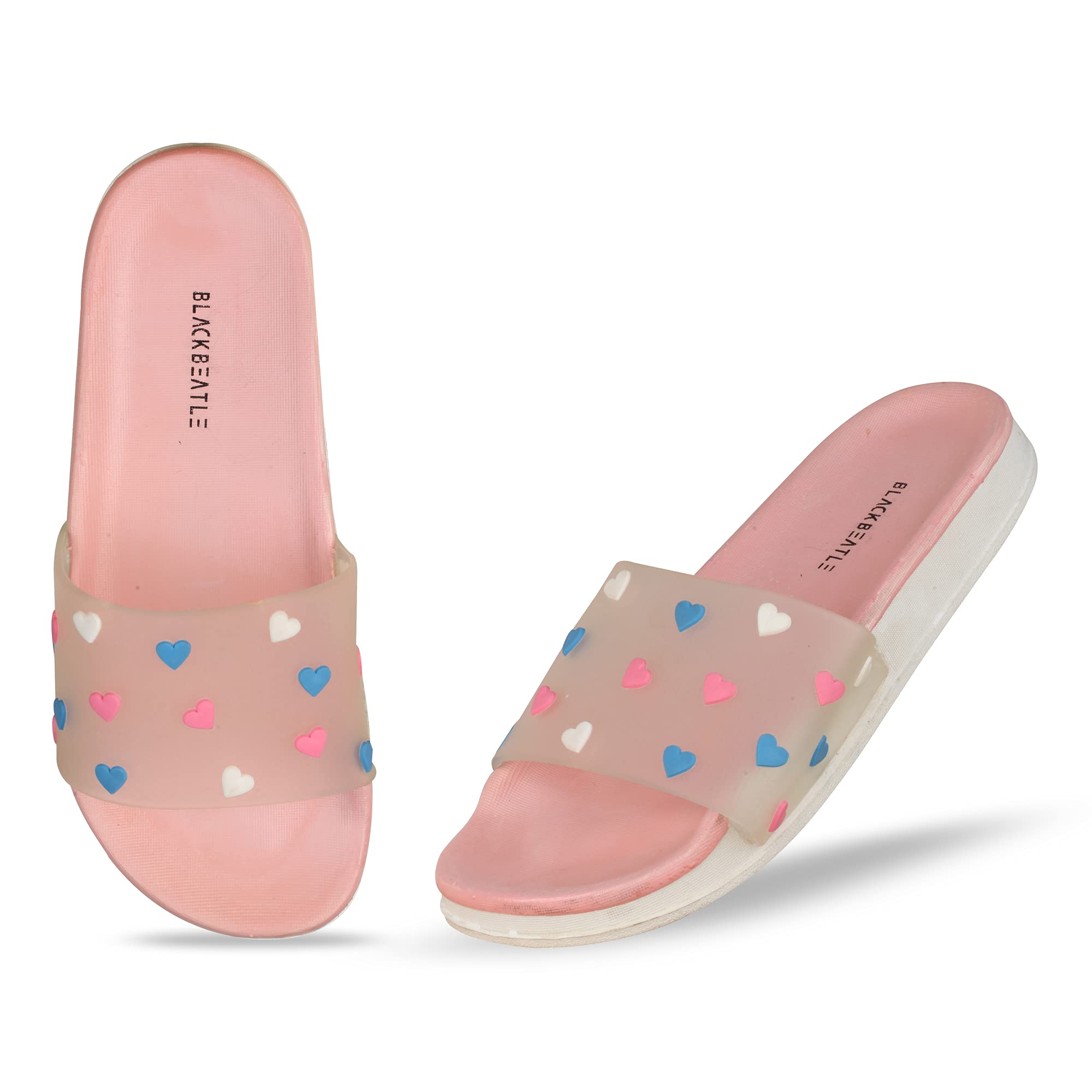 BLACKBEATLE Valentine flip Flops for Women, Pink, 40(Euro) (B09C6GZH9Q) Amazon Price History, Amazon Price Tracker