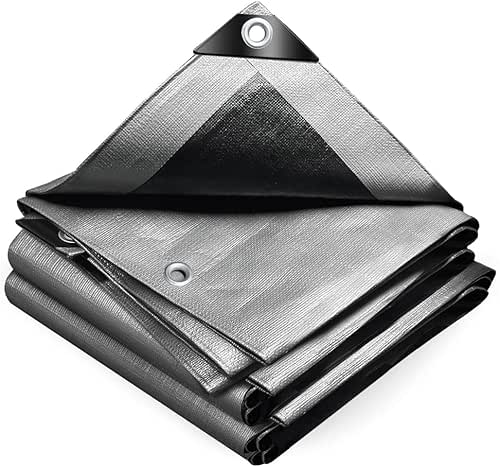 VOUNOT® Bâche de Protection en Polyéthylène 240g/m² Bâche Imperméable Ultra