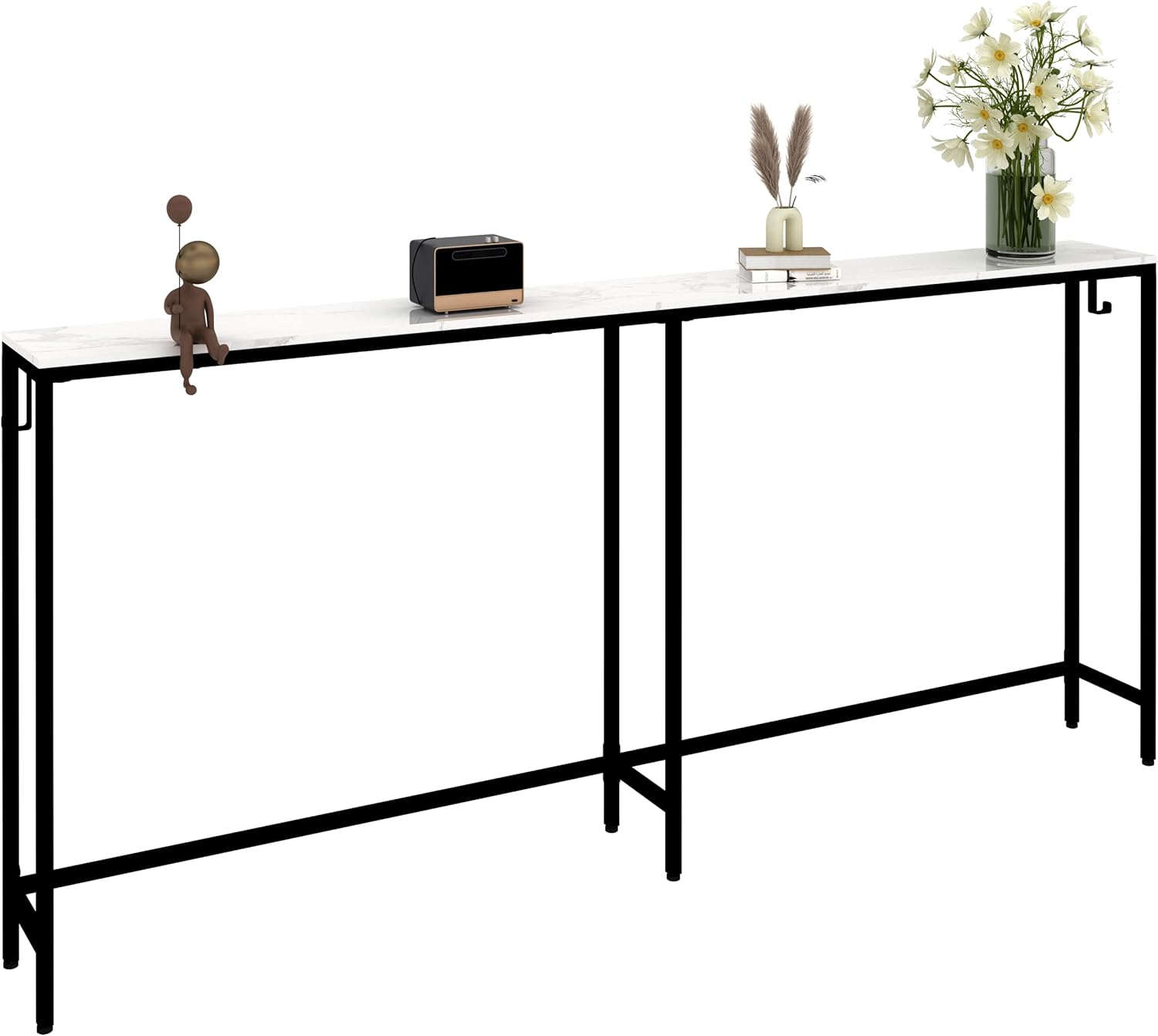 Leomonio Extra Narrow Long Sofa Table Behind Couch, Skinny
