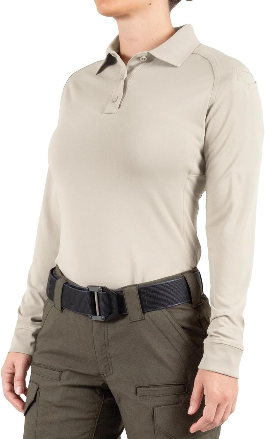 First Tactical Women's Performance Long Sleeve Polo - Image 2