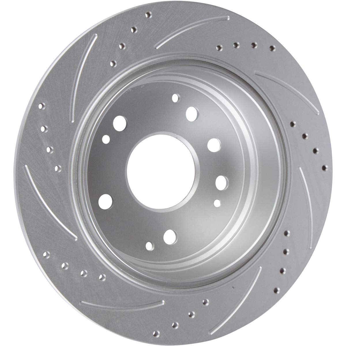 Rear Brake Kit For Toyota Camry Avalon Lexus ES350 - Drilled & Slotted Rotors With Ceramic Pads