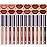 BestLand 12Pcs Matte Lipstick Lip Makeup Kit, Velvety Liquid Lipstick Waterproof Long Lasting Durable Nude Zodiac Signs Lip Gloss Beauty Cosmetics Gift Box Makeup Set Kit (12 Piece Set)