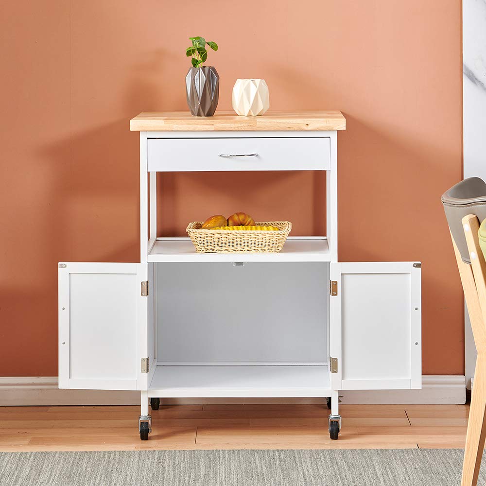 Buy Kitchen Storage Sideboard Cupboard Trolley Cart on Wheels for
