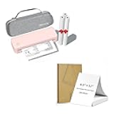 Gloryang Printer & 3 Rolls Paper & 200 Sheets Fan-Fold Paper & Carry Case