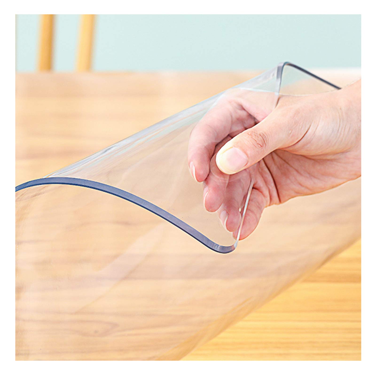 Tapis de chaise pour sols durs avec fonction nappe transparente de bureau