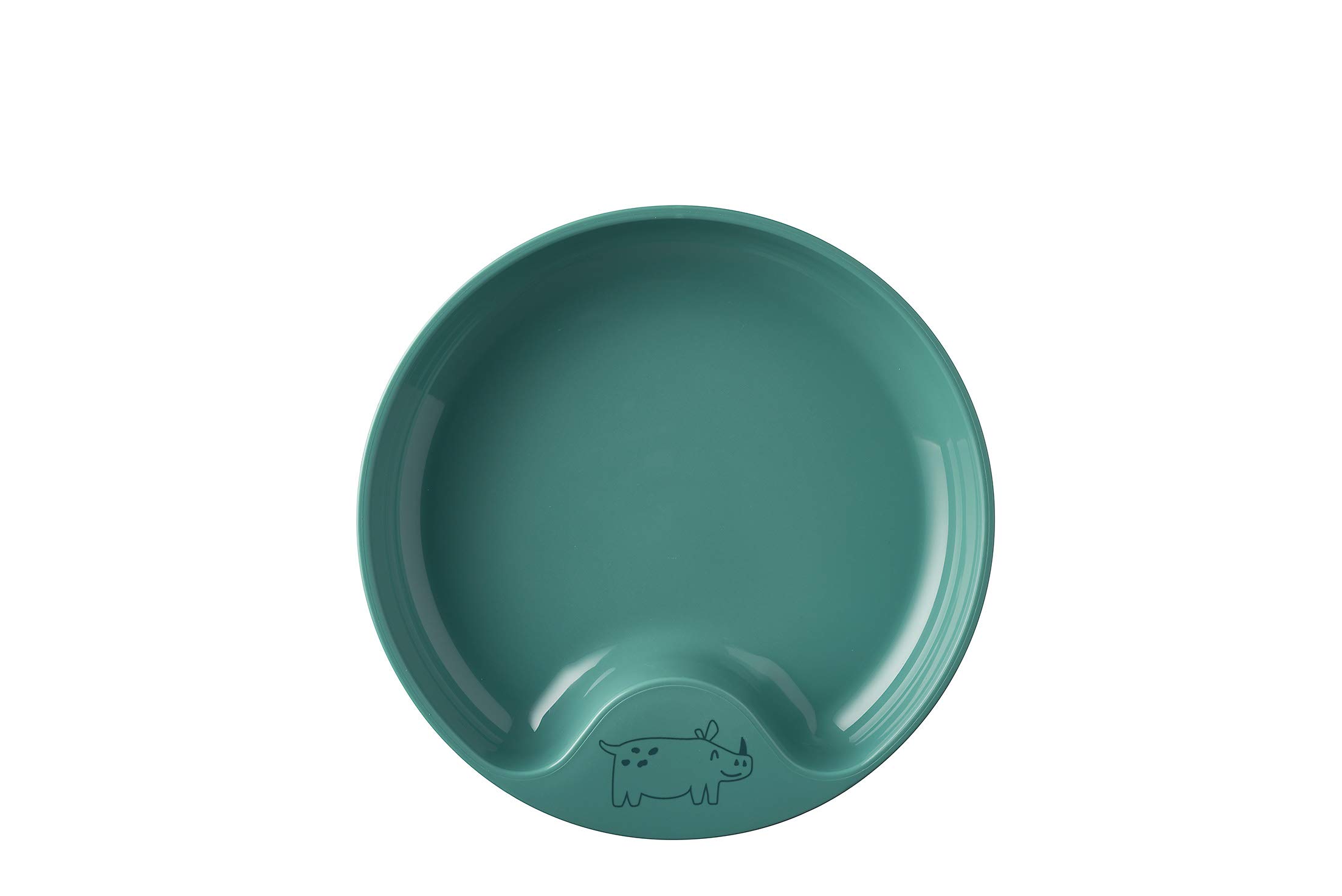 Mepal – Self-Feeding Plate Mio – Children Practice Plate – BPA-Free Baby Learning Plate – Children’s Tableware - Dishwasher Safe - Deep Turquoise